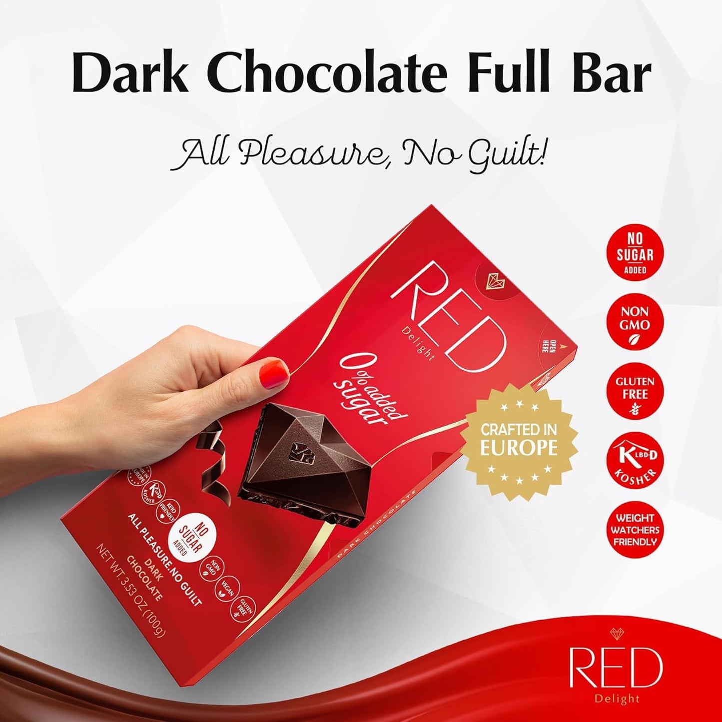 RED Delight®™ Dark Chocolate Bars