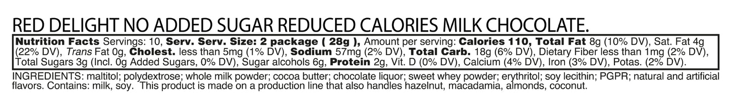 RED Delight®™ Milk Chocolate Bars