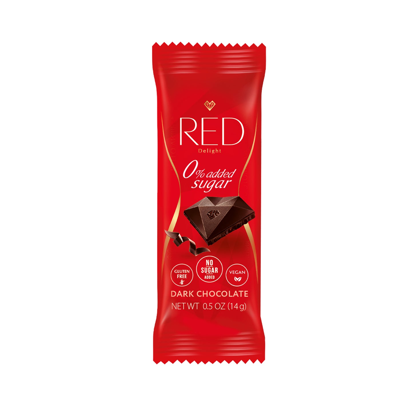 RED Delight®™ 50 Count Bite Size Dark Chocolate Bars With 1 Halloween Trick or Treat Bag