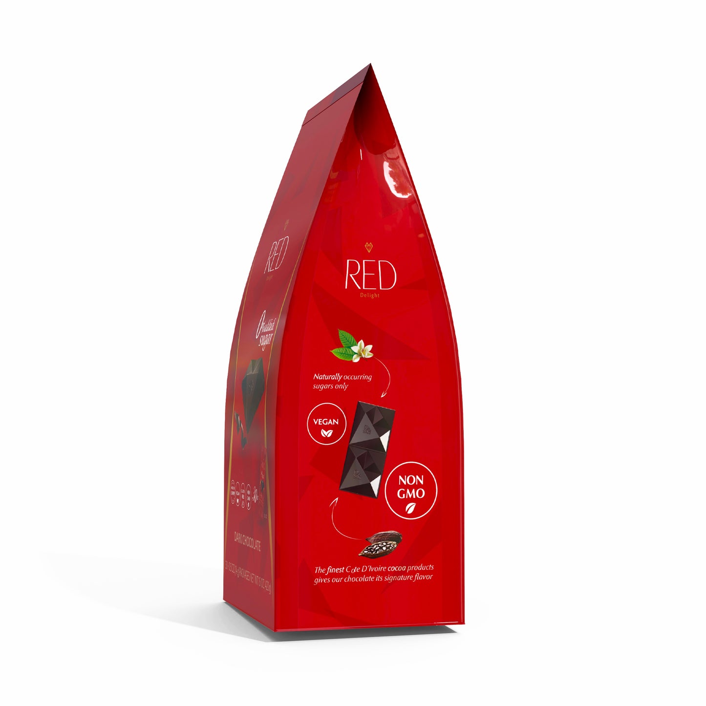 RED Delight®™ Bite Size Dark Chocolate Bars - In a Bag