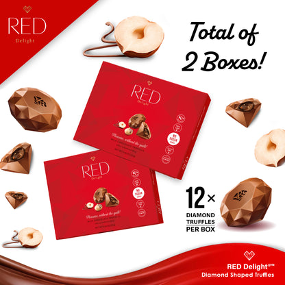 RED Delight®™ Valentine’s Day Gift With Milk Chocolate Truffles And A 14" Plush Teddy Bear