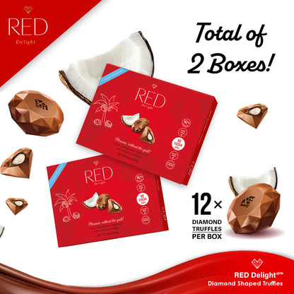 RED Delight®™ Valentine’s Day Gift With Milk Chocolate Truffles And A 14" Plush Teddy Bear