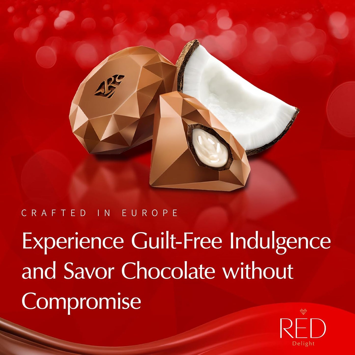 RED Delight®™ Valentine’s Day Gift With Milk Chocolate Truffles And A 14" Plush Teddy Bear