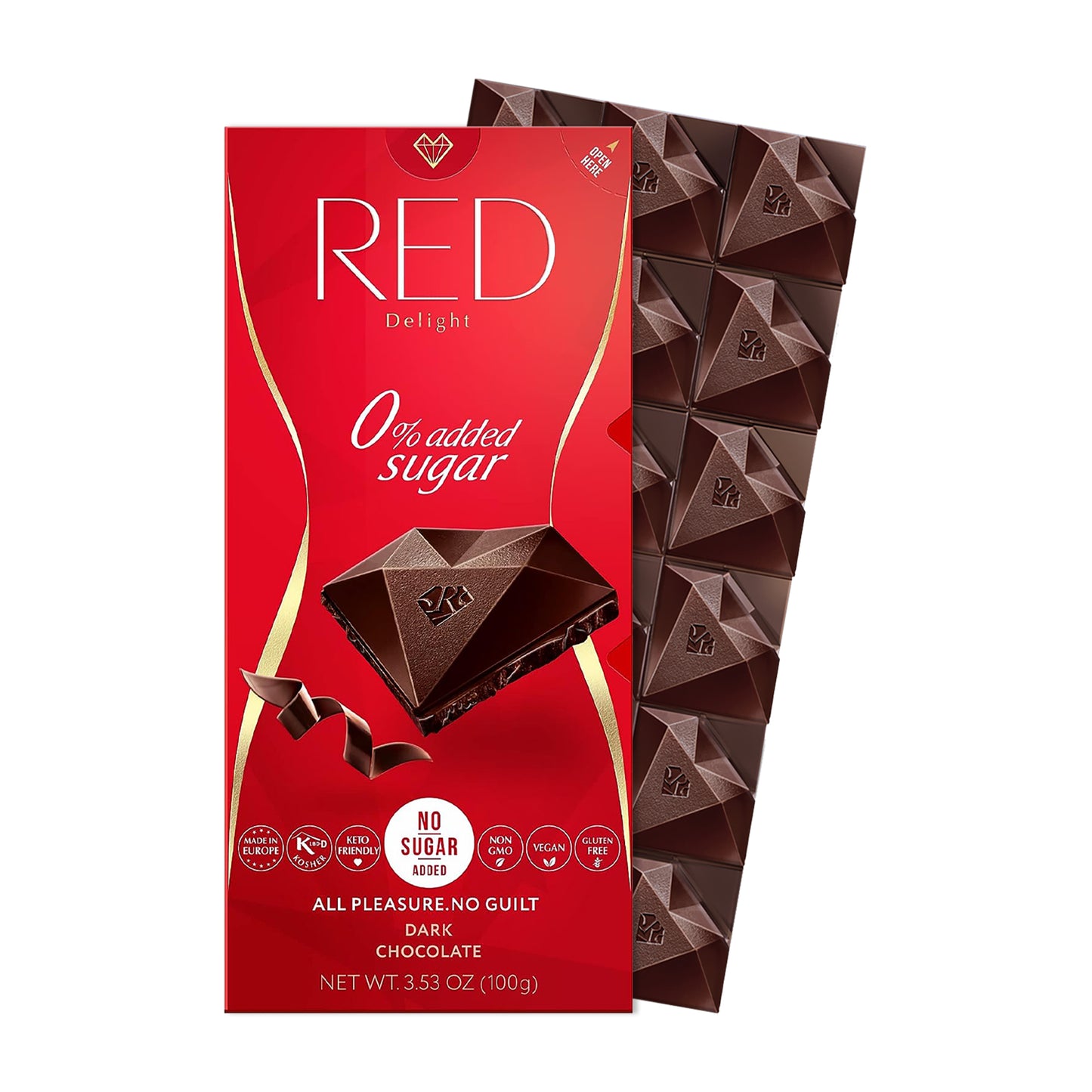 RED Delight®™ Dark Chocolate Bars