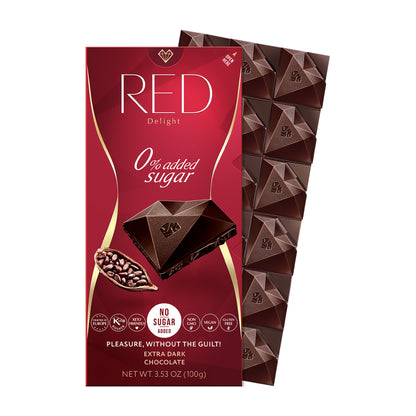 RED Delight®™ Extra Dark Chocolate Bars