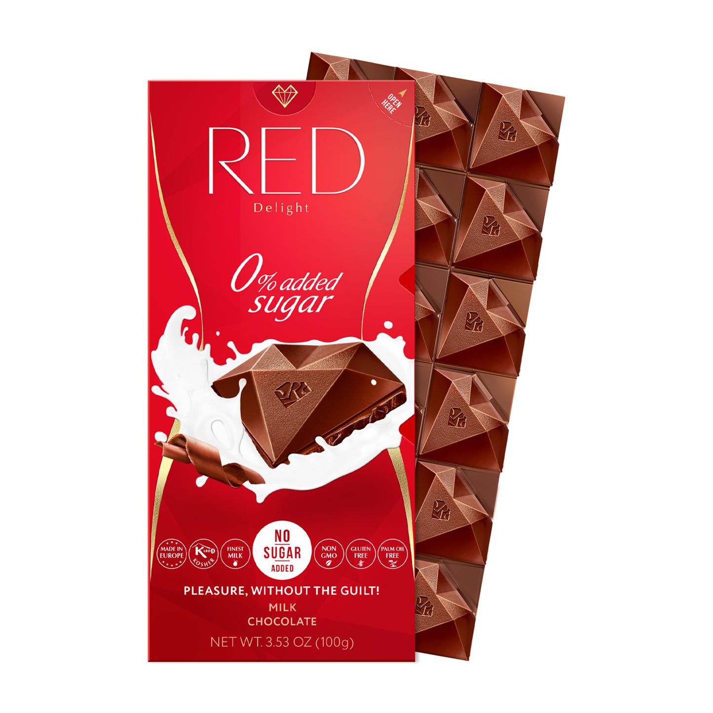 RED Delight®™ Milk Chocolate Bars