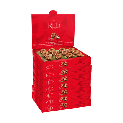 RED Delight®™ Milk Chocolate Diamond Truffles - with Raspberry Filling