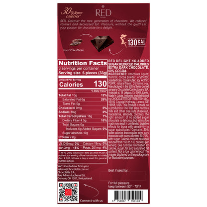 RED Delight®™ Extra Dark Chocolate Showbox