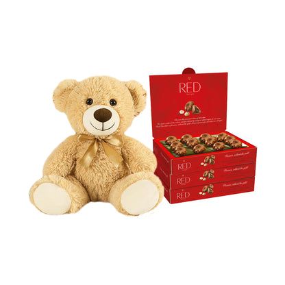 RED Delight®™ Milk Chocolate Diamond Truffles - with Hazelnut And Macadamia Filling