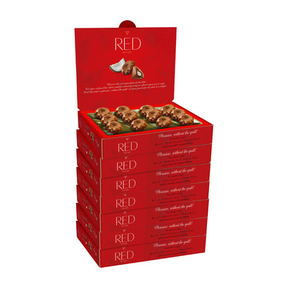 RED Delight®™ Milk Chocolate Diamond Truffles - with Coconut Filling