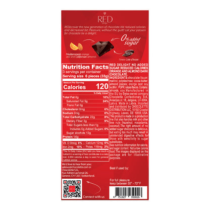 RED Delight®™ Orange and Almond Dark Chocolate Showbox