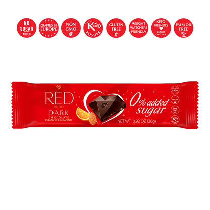 RED Delight®™ Orange and Almond Dark Chocolate Grab N Go Showbox