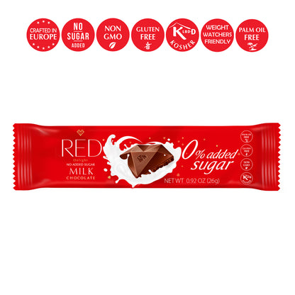 Barras de chocolate con leche RED Delight®™ 