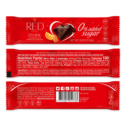 RED Delight®™ Orange and Almond Dark Chocolate Grab N Go Showbox