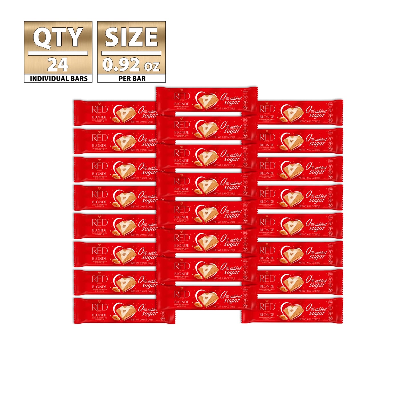 RED Delight®™ Blonde Caramelized White Chocolate Bars