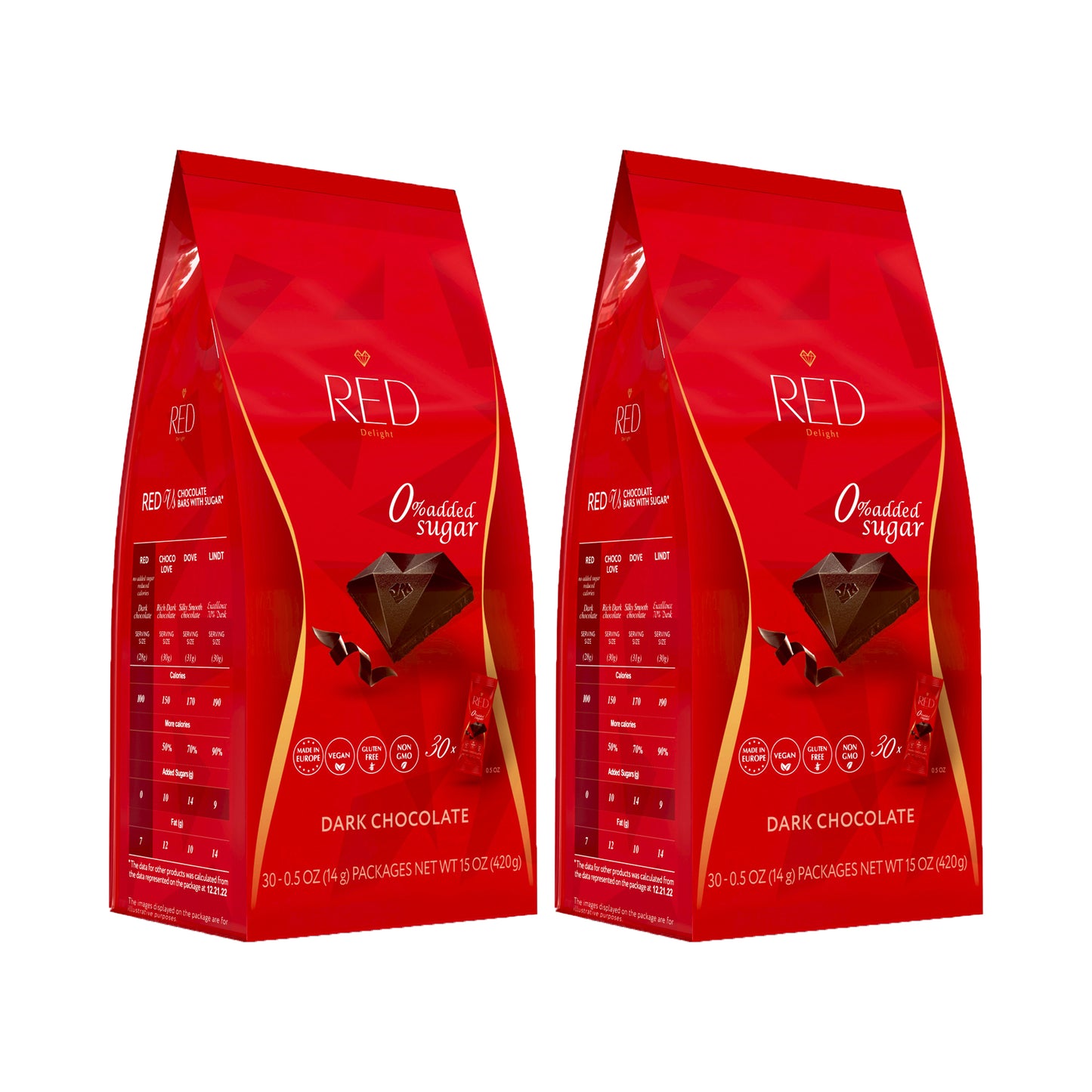 RED Delight®™ Dark Chocolate Bars