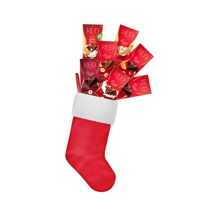 RED Delight®™ Full Size Chocolate Bar Variety Pack With A Holiday Stocking