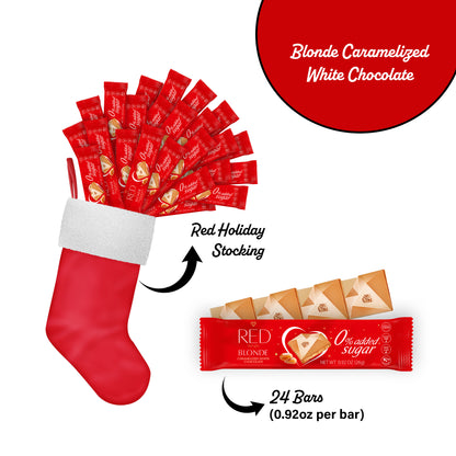 RED Delight®™ Snack Size Grab N Go Chocolate Bars With A Holiday Stocking