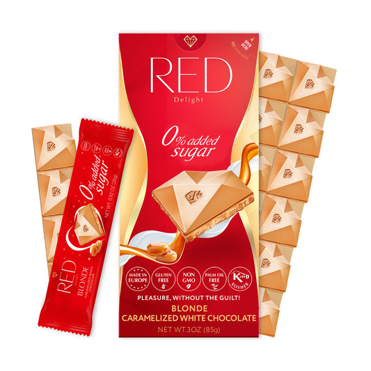 RED Delight®™ Blonde Caramelized White Chocolate Bars