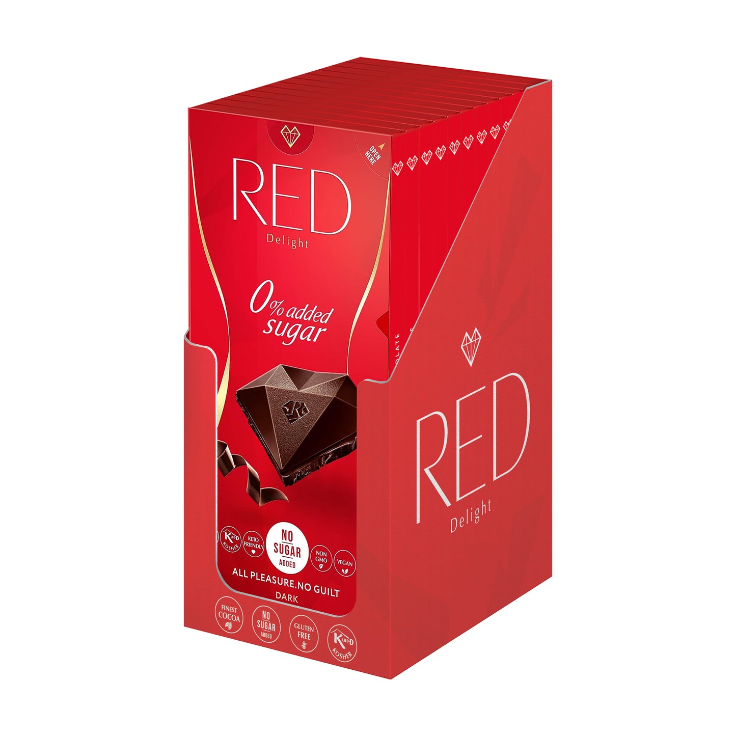 RED Delight®™ Dark Chocolate Showbox