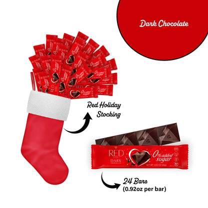 RED Delight®™ Snack Size Grab N Go Chocolate Bars With A Holiday Stocking