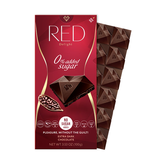 RED Delight®™ Extra Dark Chocolate Bars