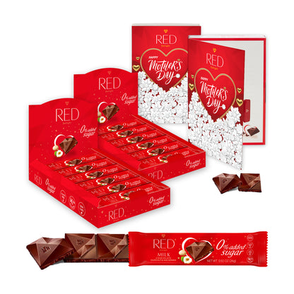 RED Delight®™ Grab N Go Chocolate Bars With Exclusive Mother's Day Packaging Featuring A Note Card