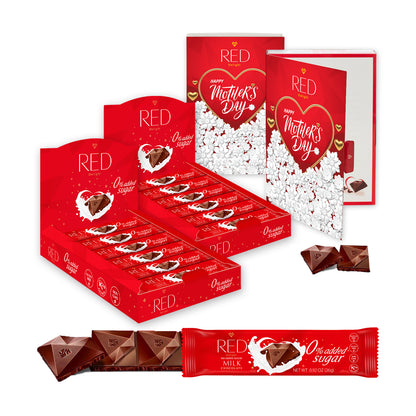 RED Delight®™ Grab N Go Chocolate Bars With Exclusive Mother's Day Packaging Featuring A Note Card