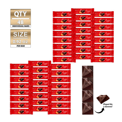 RED Delight®™ Orange & Almond Dark Chocolate Bars