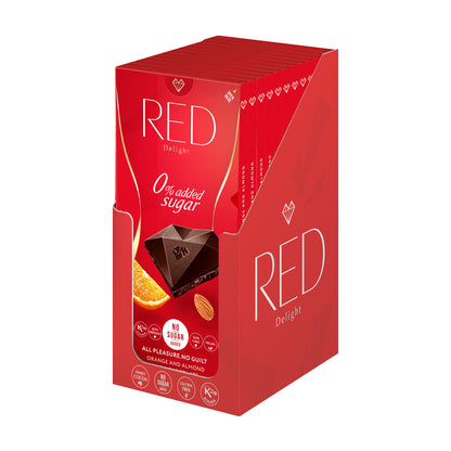 RED Delight®™ Orange and Almond Dark Chocolate Showbox