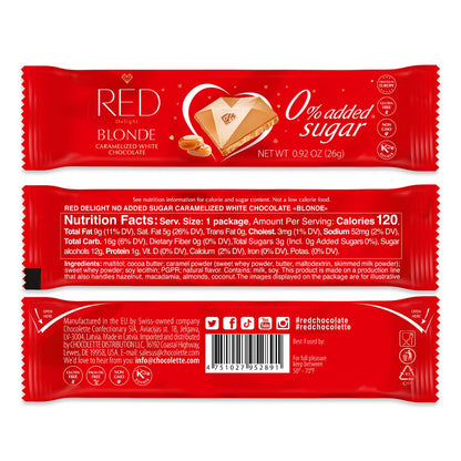 RED Delight®™ Blonde Caramelized White Chocolate Bars