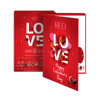 RED Delight®™ Grab N Go Chocolate Bars With Exclusive Valentine's Day Packaging Featuring A Note Card And A 14" Plush Teddy Bear